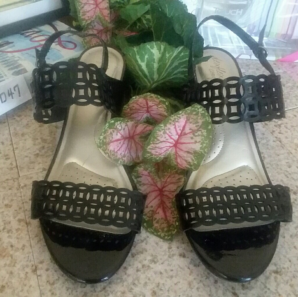 dexflex Comfort Block Heel Shoes Sz 11W